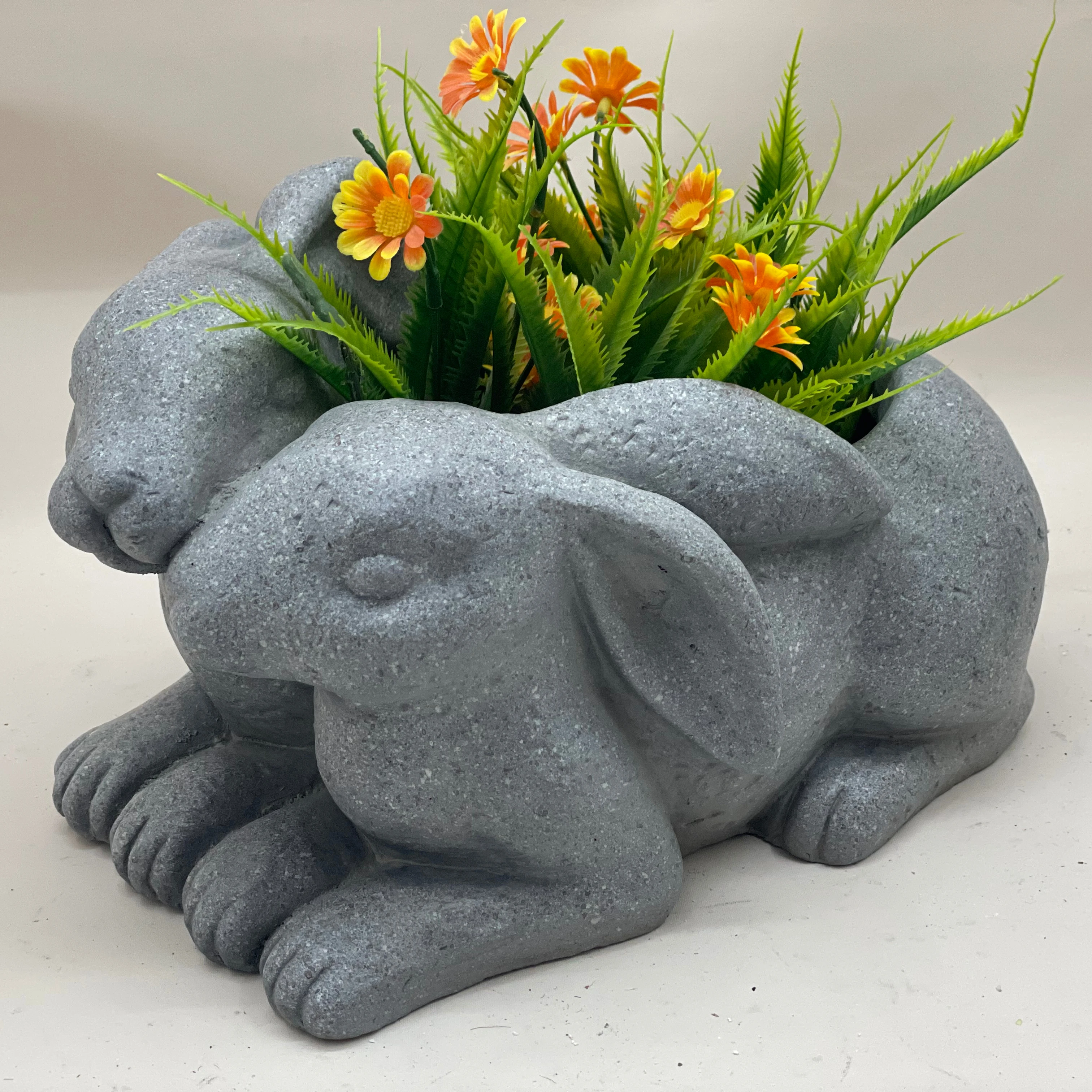 fibre plant pot cartoon rabbit outdoor garden rabbit plant pots for sale
