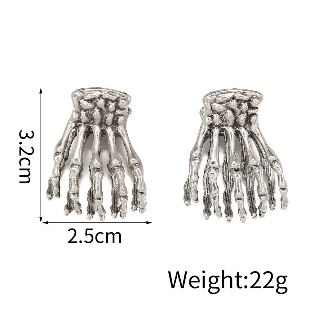 Skull Hairpin Golden Halloween Hair Accessories Hair Claws Girls Cute Styling Hair Clips Fashion Headwear Crab Accessories