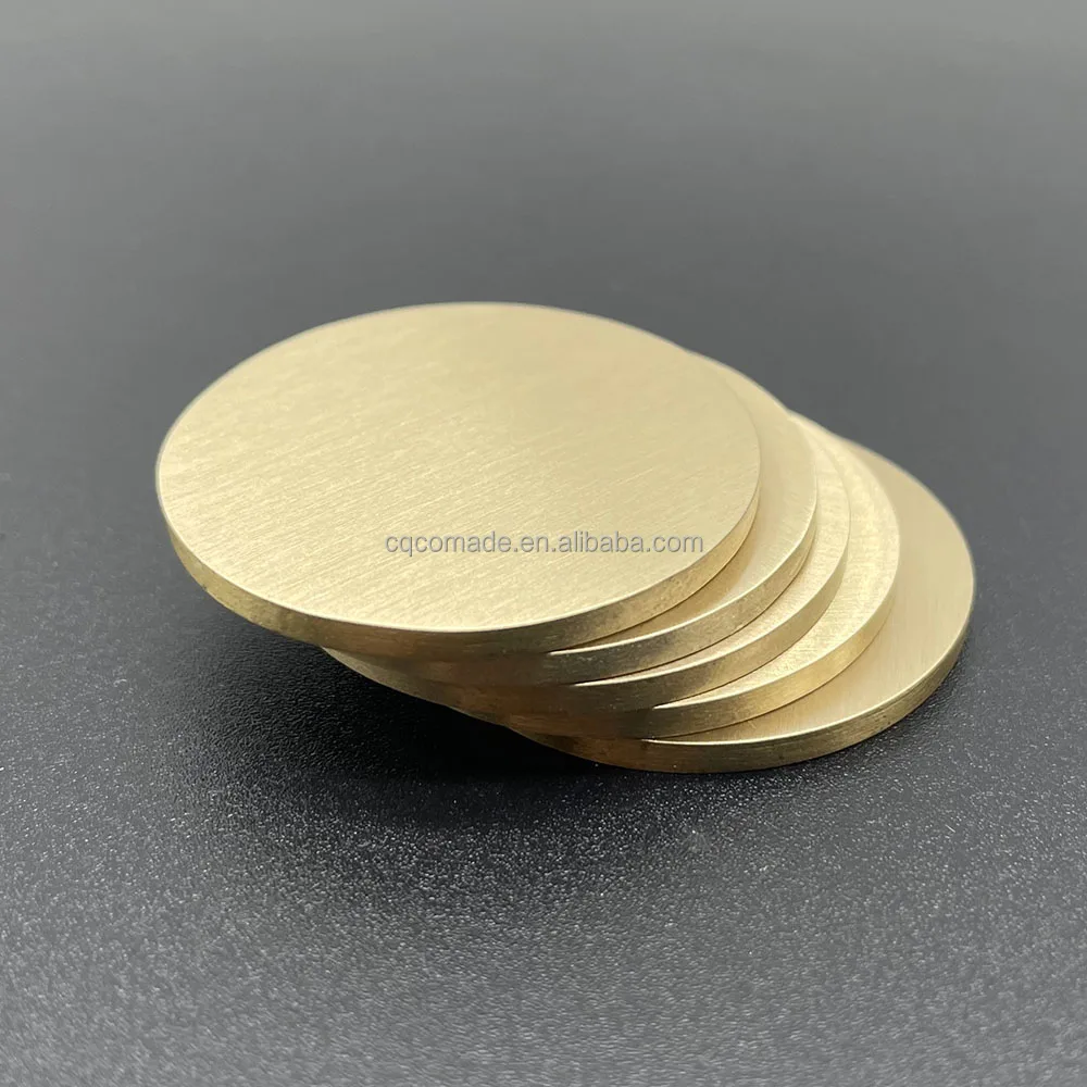 Personalized souvenir coin Solid Brass round Disc challenge coin die stamping Blank Brass Coin