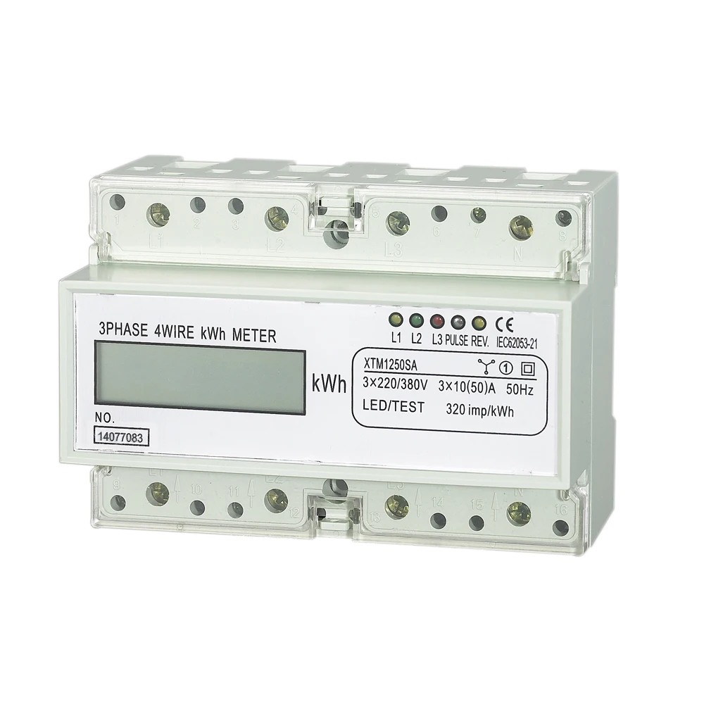Hot All kinds of energy meter kwh meter single phase 10a 230v ac prepaid electric meter factory