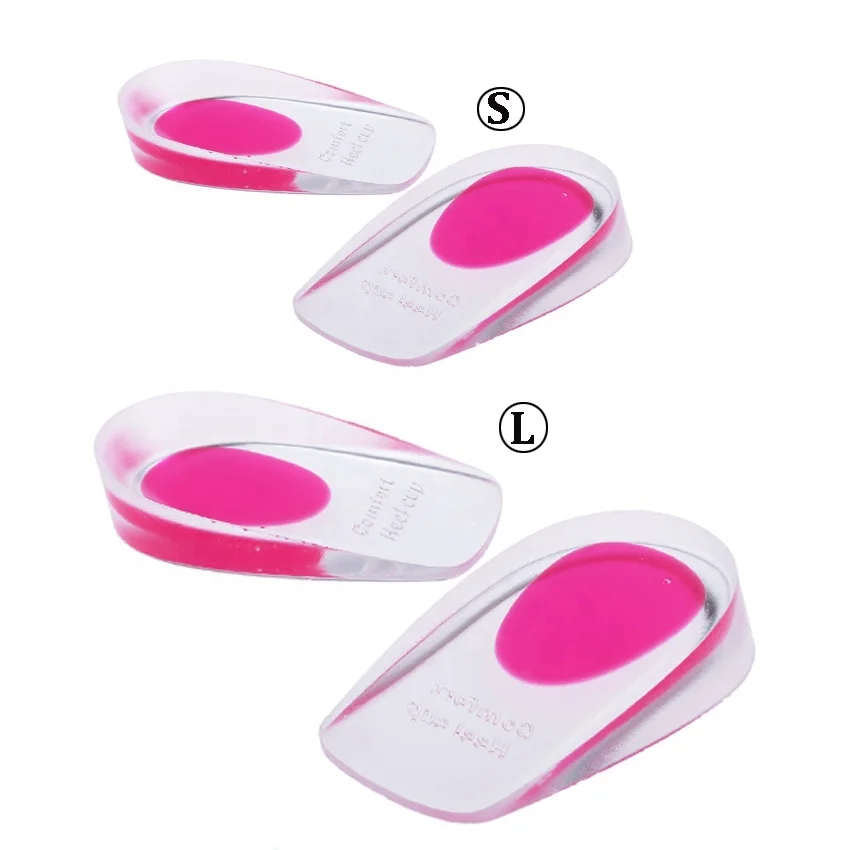 Plantar Fasciitis Inserts Bone Spurs Heel Pain Relief Insole Cushions Support Protectors Pads PU Silicone Gel Heel Cups HA00432