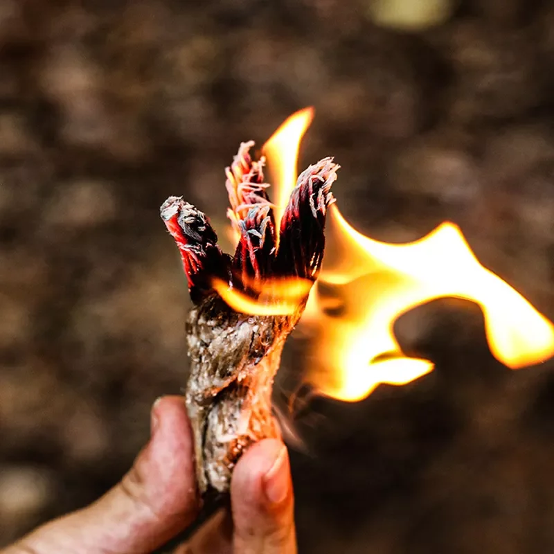Outdoor Wilderness Camping Home Bushcraft Survival Waterproof Hiking Tinder Wax Infused Jute Fire Rope