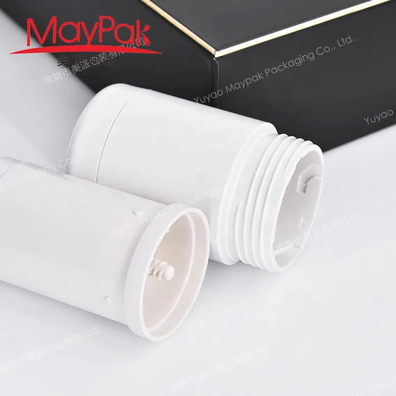 Black Deodorant Tube 50g Refillable Deodorant Gel Stick with Labeling, Made by Recyclable PCR Plastic for Bar Soaps