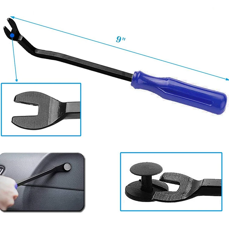 Clip Remover Tool, 3 Pcs Clip Pliers Set & Fastener Removal Tool, Auto Trim Removal Tool Kit Auto Upholstery Combo Repair Kit