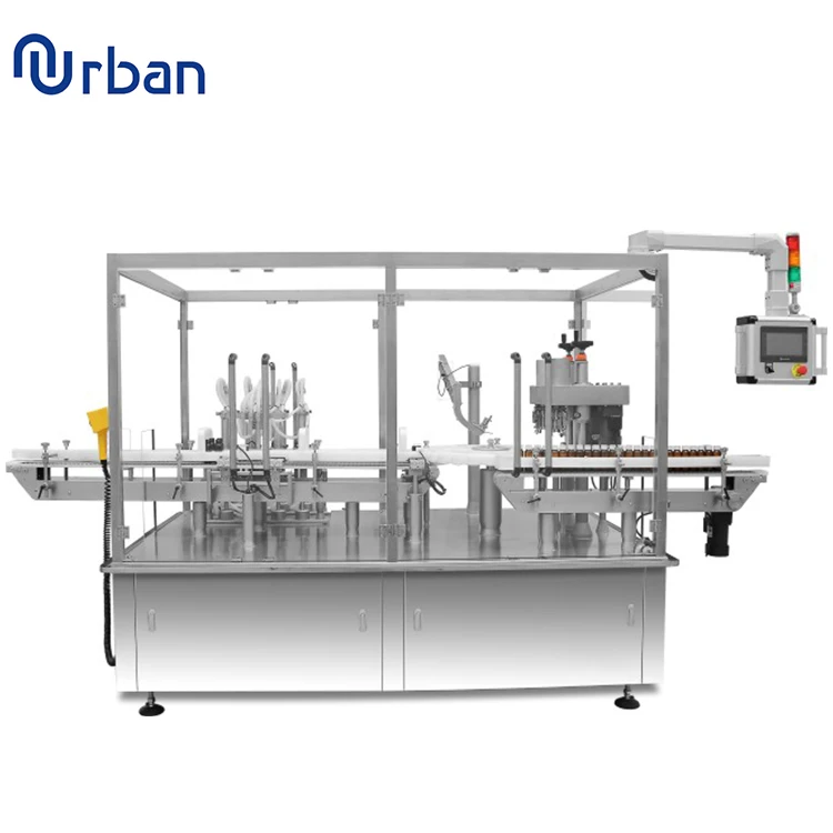 Полностью автоматическая машина для розлива и закупорки духов, эфирных масел, жидких реагентов, стеклянных бутылок
