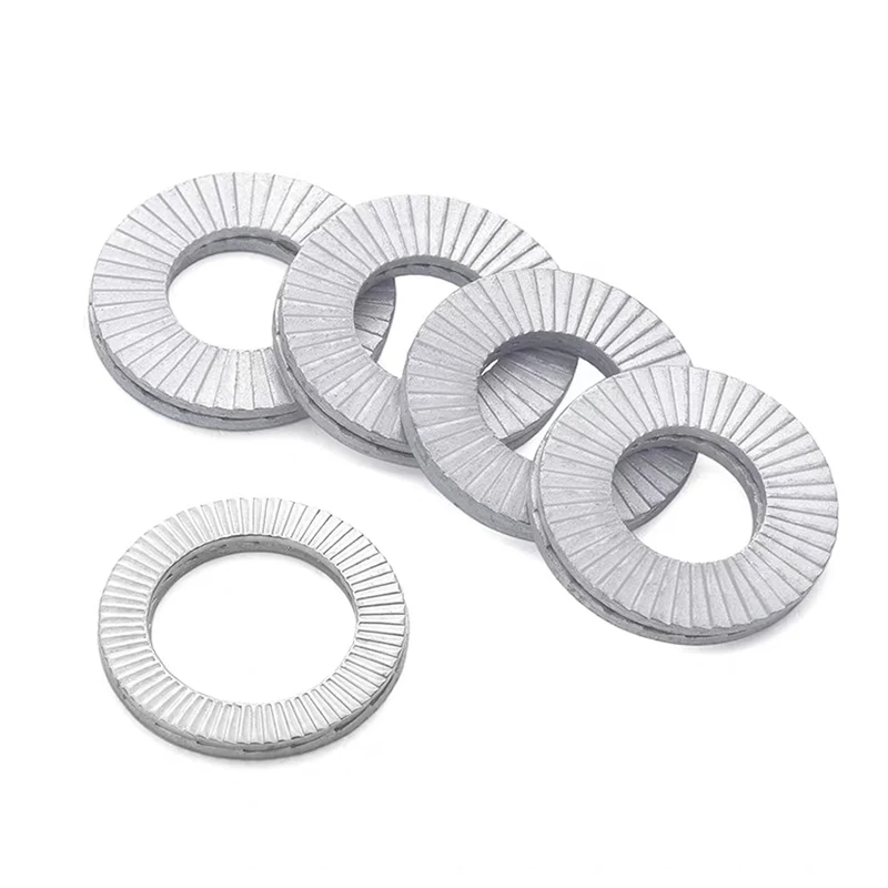 DIN25201 Double stack non-slip self-locking anti-loose washer  embedded locking gasket