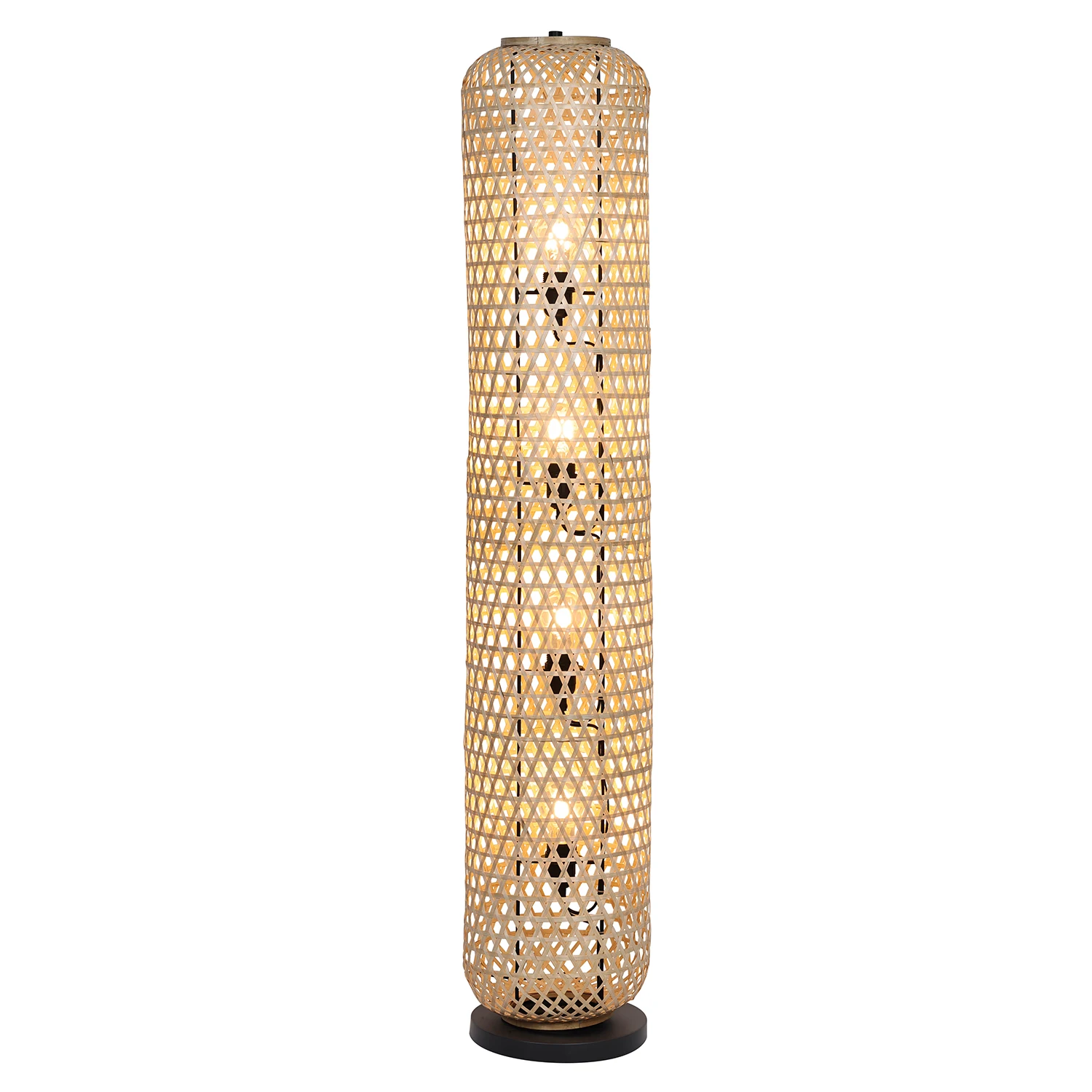 Modern standing corner lamps warm light bamboo vertical vintage sofa home decor E26/E27 floor lamp home