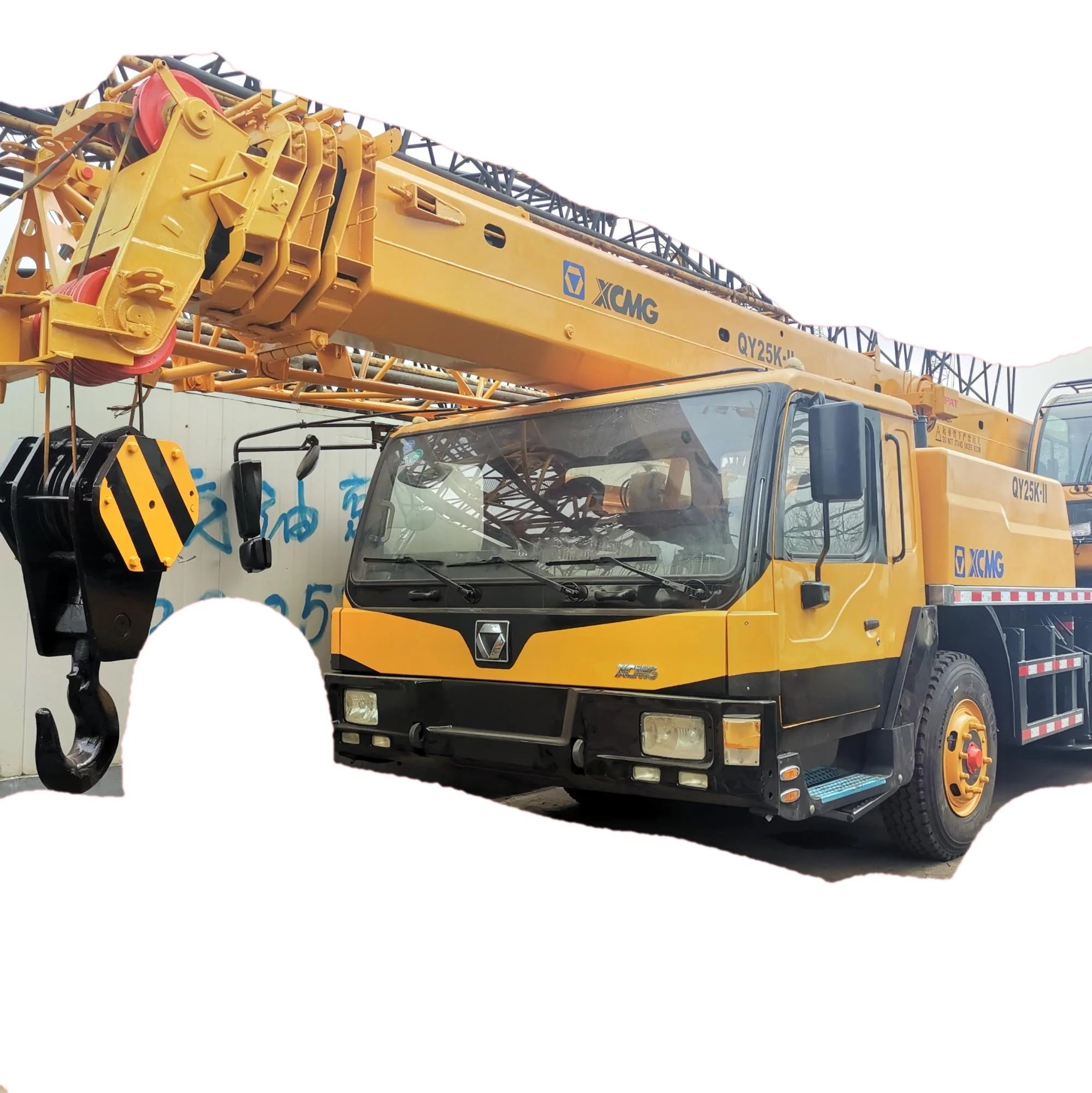 China brand 25 ton used QY25K hydraulic mobile truck crane 4 arm weichai engine