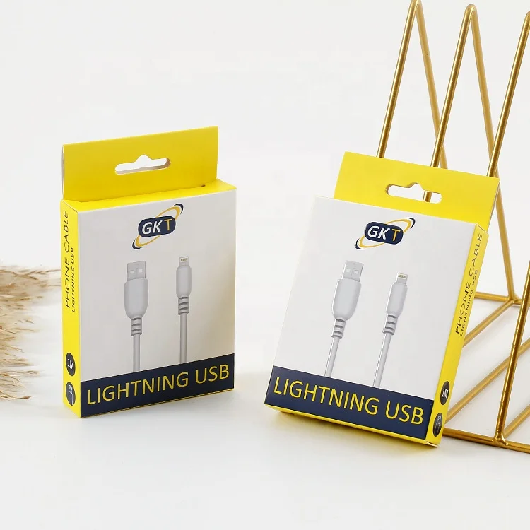 Жесткий USB-кабель для передачи данных зарядное устройство всех подвесных электронных продуктов Смарт-часы бумажная коробка с УФ-фольгой розничная упаковка