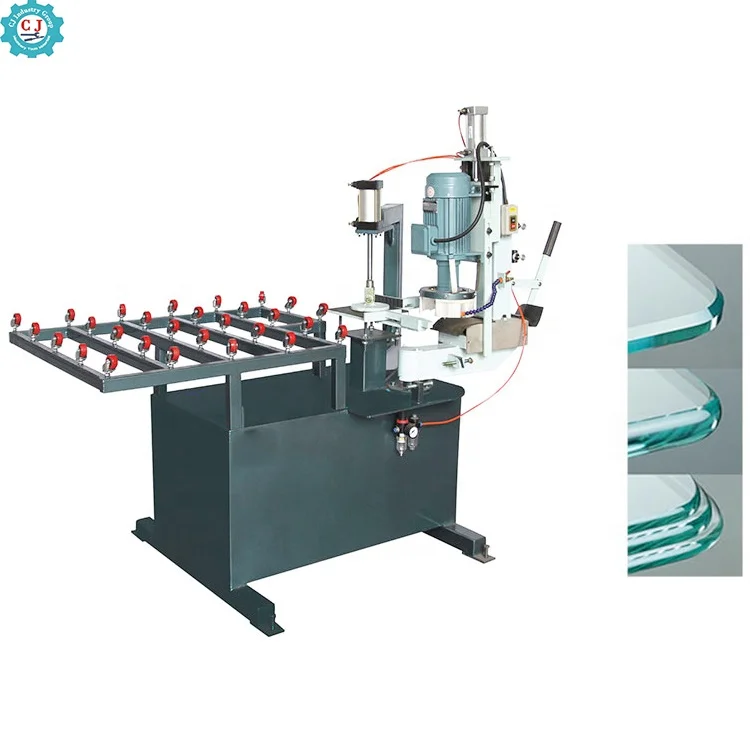 Glass irregular Shape Edging Grinding Beveling machine For glass round, oval, OG, square edges bevel and polishing