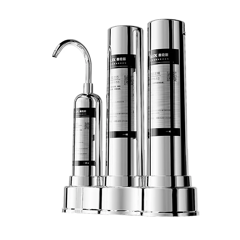 Easy Installation Counter Top UF Filtration Water Filter House Water Treatment Machine 3-stage Filtering
