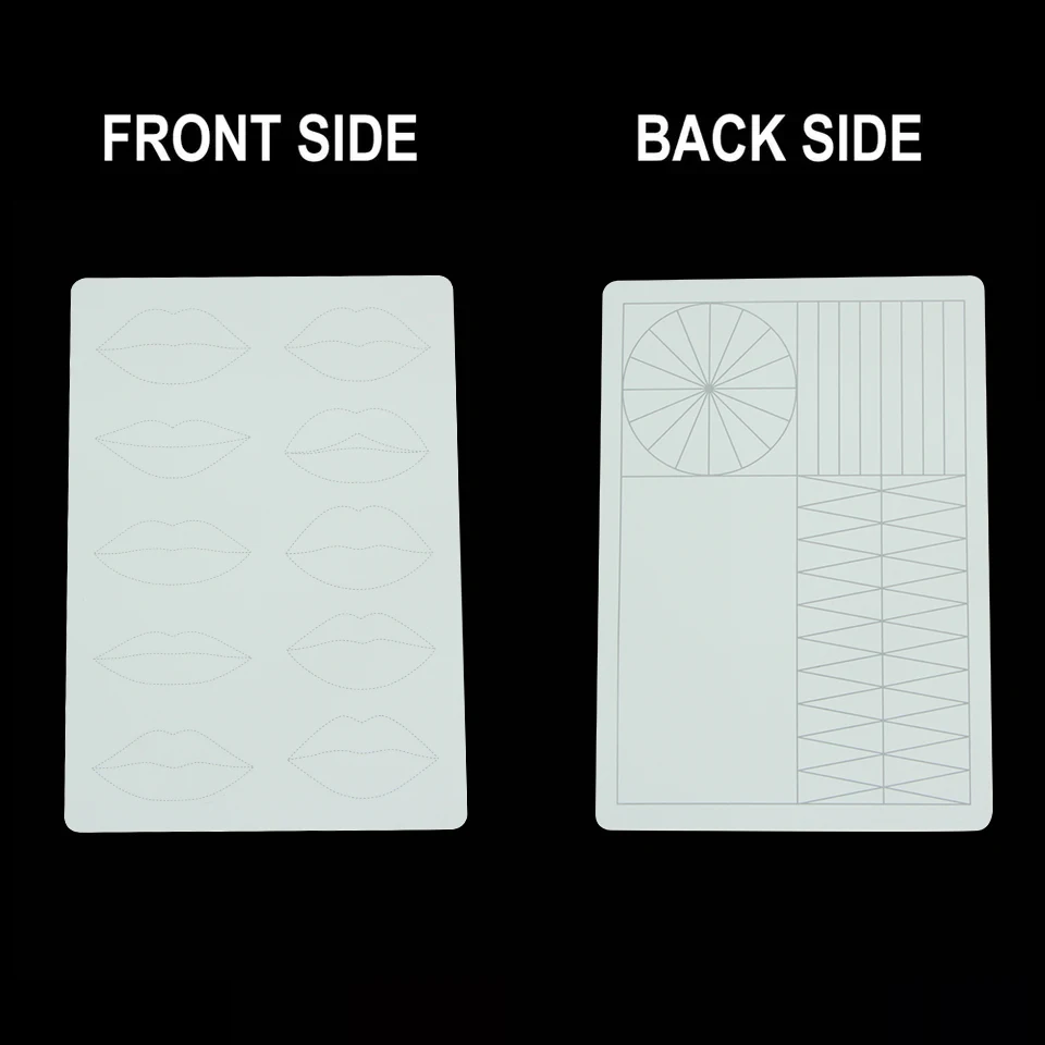 Microblading Eyebrow Tattoo Practice Skin Silicone Double Side Blank Artificial Skin for Permanent Makeup Beginner Practice