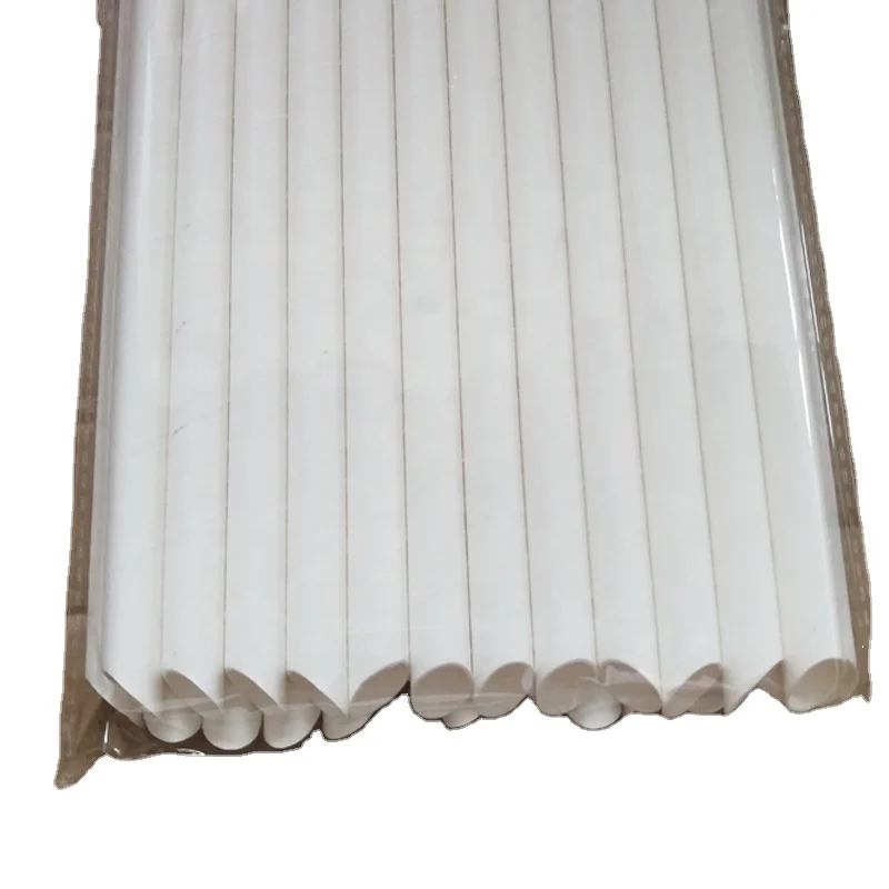 50pcs Paper Boba Straws 4-Layer Paper Straw 12*210mm Extra Wide Biodegradable Milk Boba Tea Bubble Jumbo Drinking Paper Straw