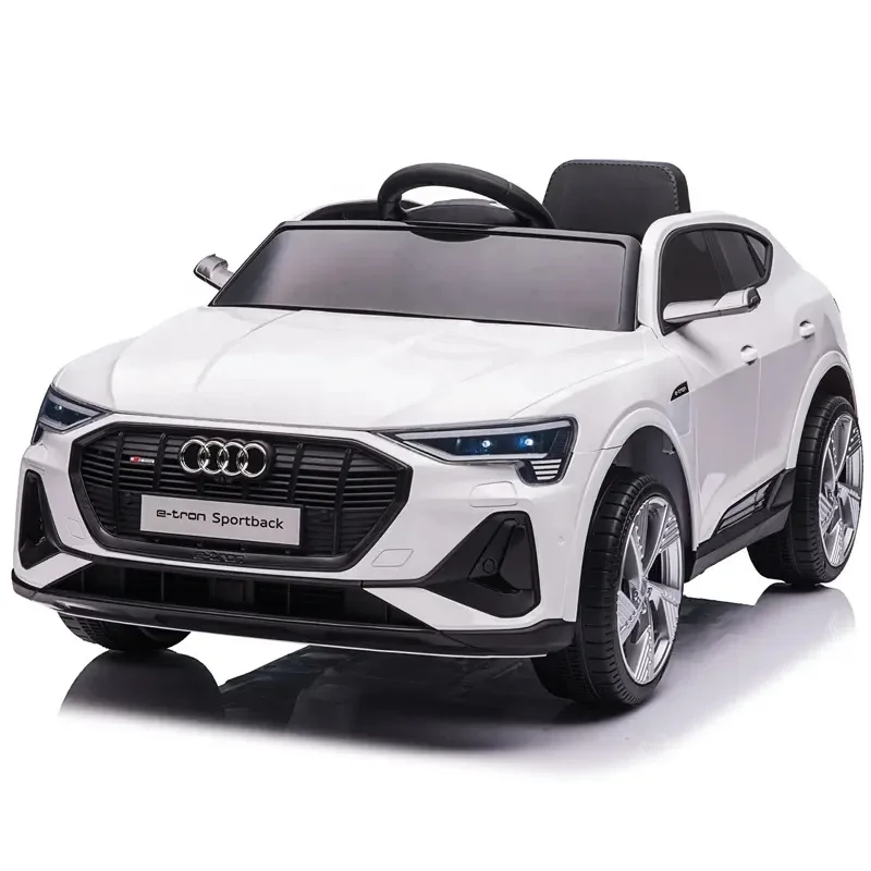 Новый лицензированный автомобиль e-tron для детей с дистанционным управлением на аккумуляторе 12 В