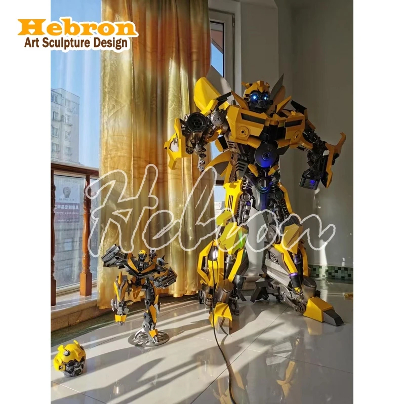 Metal Robot Park Lifesize Trex Metal Robot Animatronic Realistic Model