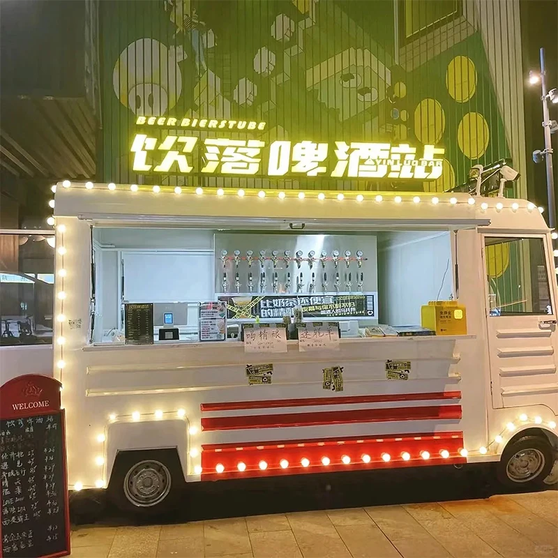 Electric Vintage Hot Selling Ce Certificate Coffee Vending Panini Chinese Food Van Citroen Popular Food Trailer With Kitchen