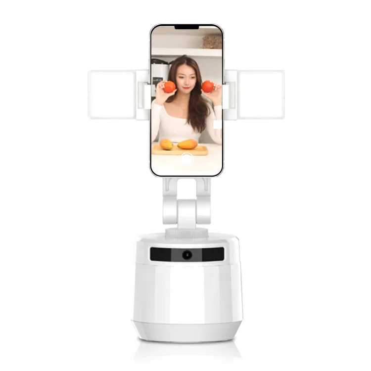 Portable Smart Selfie Stick 360 Degree Rotation Auto Face Object Tracking Gimbal Shooting Holder Vlog Shooting Mobile Stand