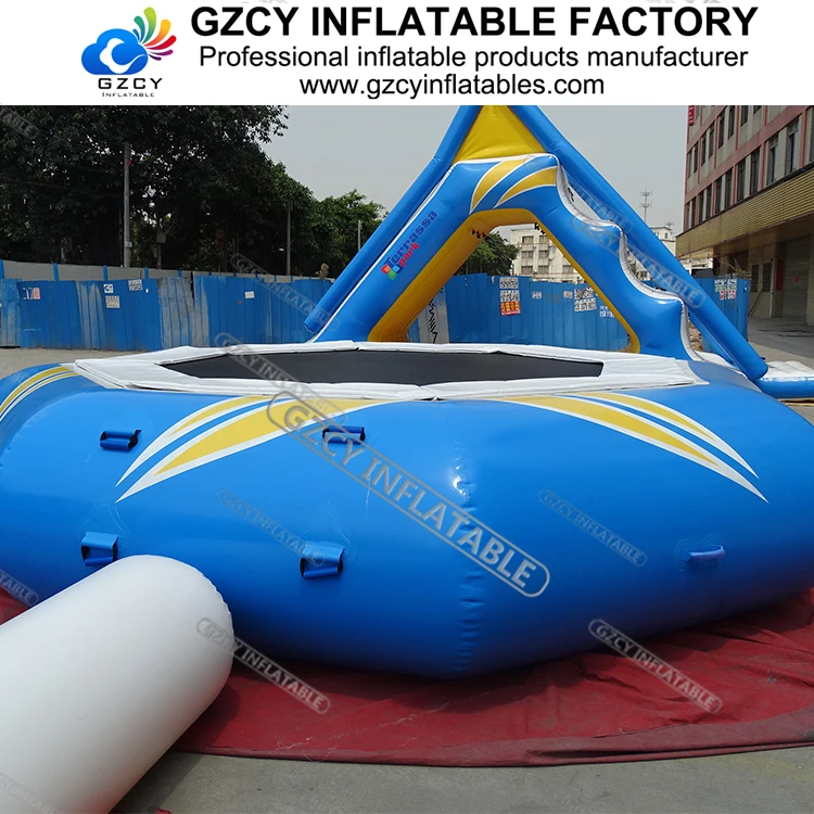 Customized Lake Water Blob Floating Pvc Water Inflatable Trampoline