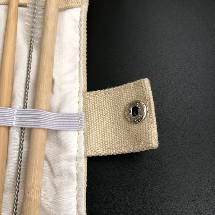 Bamboo Straw Toothbrush Spoon Fork Knife Travel Travel Utensils Wooden Disposable Bamboo Cutlery Set with Cotton Pouch