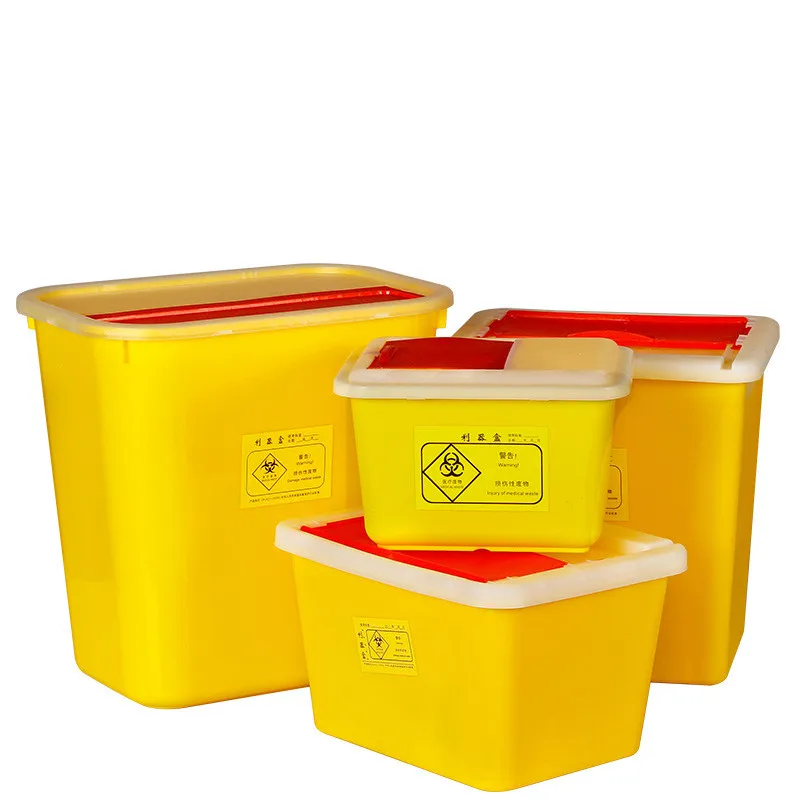 Container Medical Syringe Disposable Waste Disposal Red Biohazard Safe Needle Sharp Box