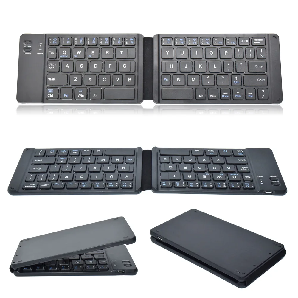 Universal Foldable mobile phone tablet comput bluetooth keyboard portable mini wireless keyboard