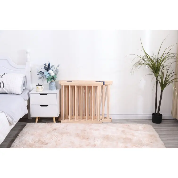 Wooden fence factory direct price play easy to tear open outfit solid wood Baby safety Playpen