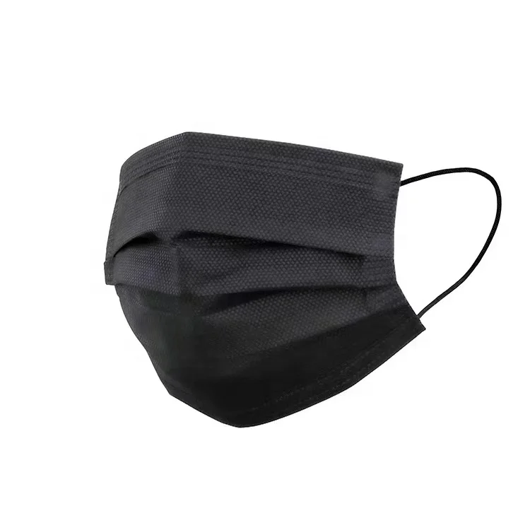 3 Ply Disposable surgical Masks Custom Face With Facemask Customised Black Printed Adult Breathing Cloth Cubrebocas Logo Mask