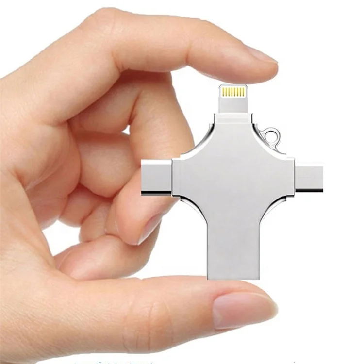 
4-128GB OTG New Style High Quality Hot Sale Manufacturer Supply 4 in 1 USB 3.0 2.0 Flash Drive for Android Type C for PC 