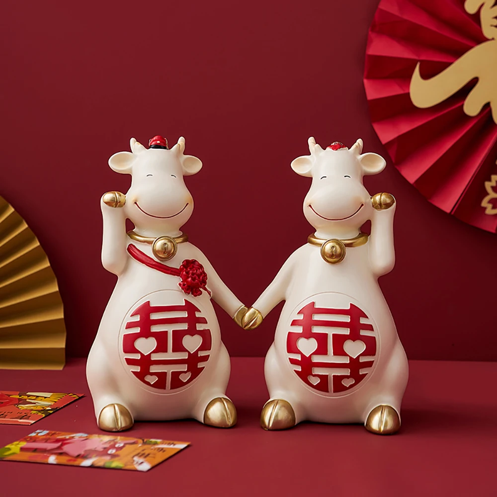 Wedding Bedroom Decorative Items Resin Ornaments A Deer Accompany