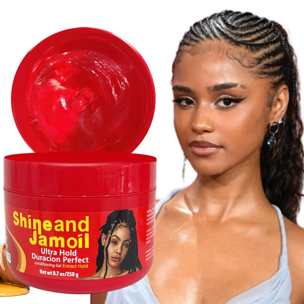 Private Label Wholesale Neat Braid Conditioning Shining Custom Edge Control Hair Gel Hair Wax Shine and Jam for Woman