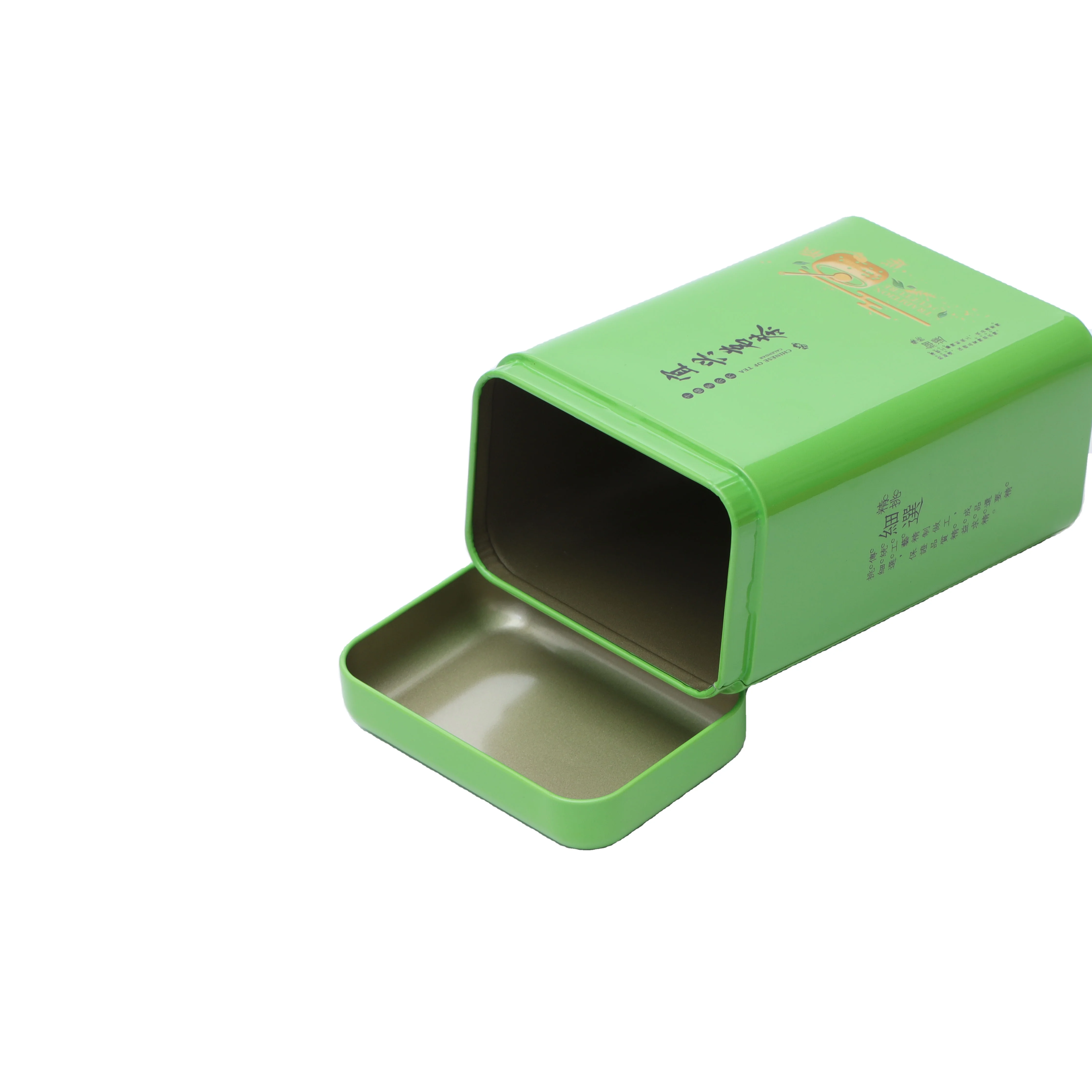 Custom Printing Tinplate Box Supplier Metal Empty Box tea Tin Can