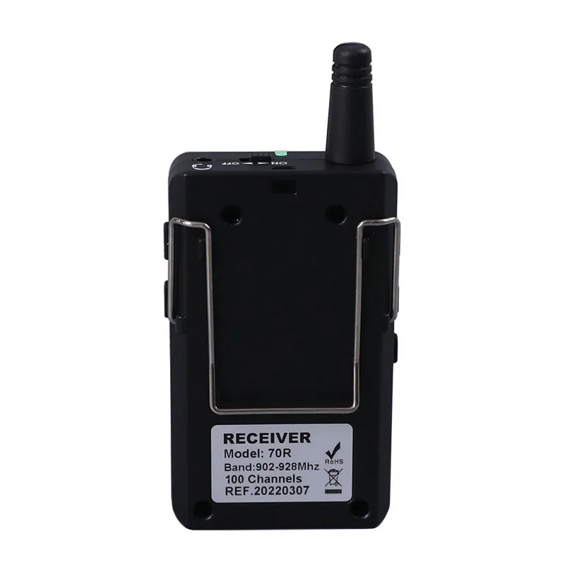 UHF 60 working hours wireless group tour guide system device radio guide Radioguide for Italy market