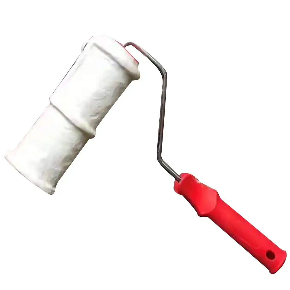 8 дюймов кирпича с тиснением и изображением цилиндр валика с резиновой ручкой