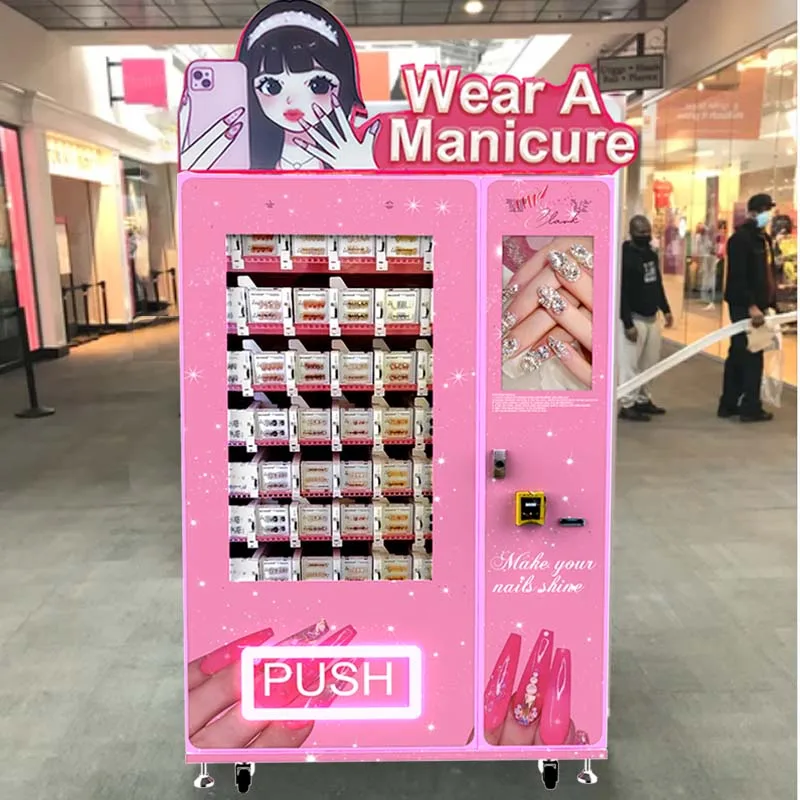 Zhongda Factory Price Customized Nice Design Cosmetics Vending Machine For Press on Nails