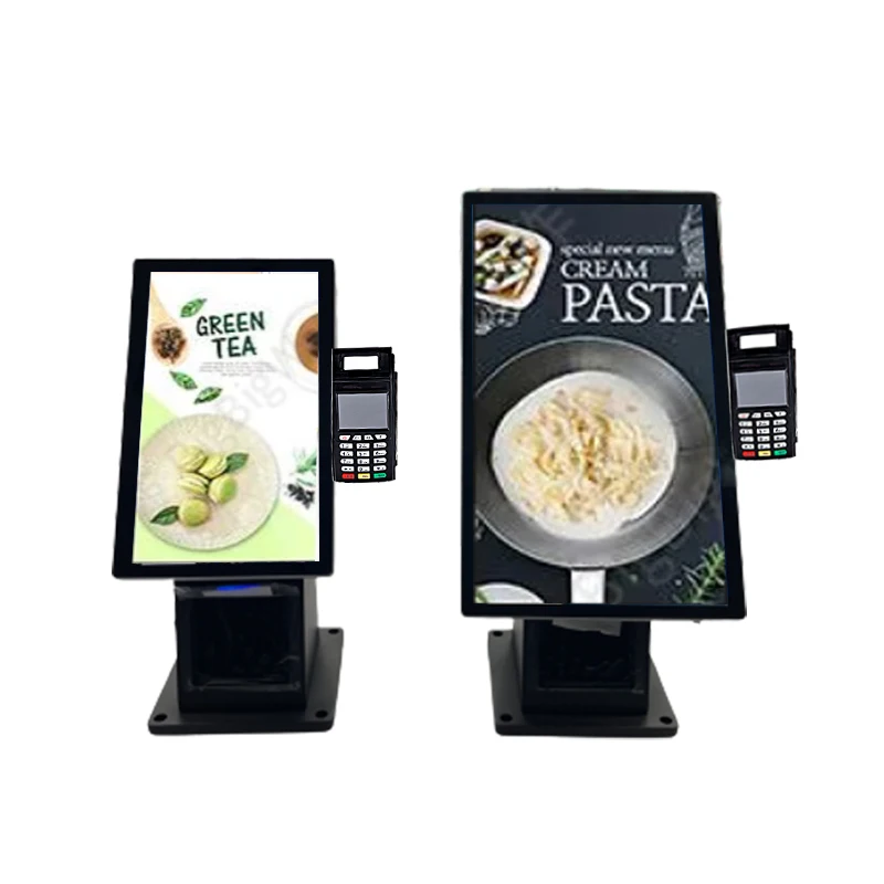 android touch screen 21.5 inch self service ordering kiosk payment pos terminal kiosk for coffee shop