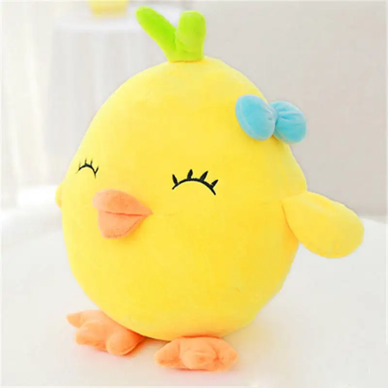 Rts Little Yellow Chicken Plush Toy Stuffed Standing Chicken Doll Cute Chick Sofa Cushion Plushie Pillow For Kids Birthday Gift