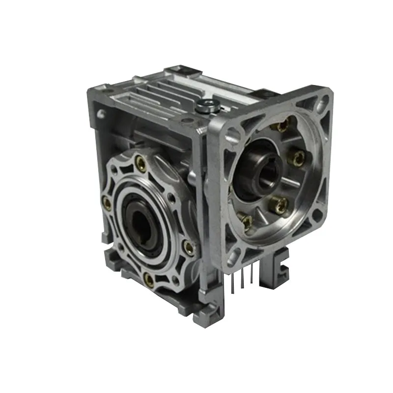 NMRV Series Small Aluminum Gearbox NMRV30 40 50 63 Worm Gear Speed Reducer For Stepper Motor 12V 24V Gear Motor