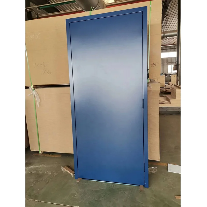 America standard 3 hours fire rated Metal Exterior Single Swing Steel Commercial Modern Fire Doors for Hotel