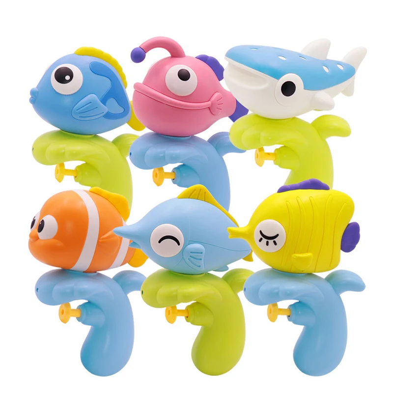 Wholesale small fish shooting water guns summer set toy for kids outdoor water play