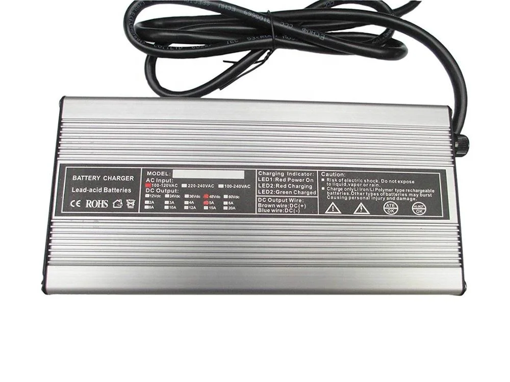 Зарядное устройство для гольф-мобиля, 48 В, 5 А, свинцово-Кислотное зарядное устройство Lifepo4 для аккумуляторов, автомобильное зарядное устройство для гольф-клуба с 3-контактным круглым разъемом для 58,4 в, 58,8 в