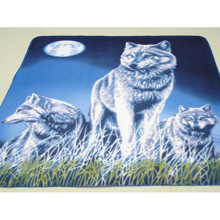 Custom Woven Christmas Gift Tiger Penguin 3d Print Throw Swaddle Blanket