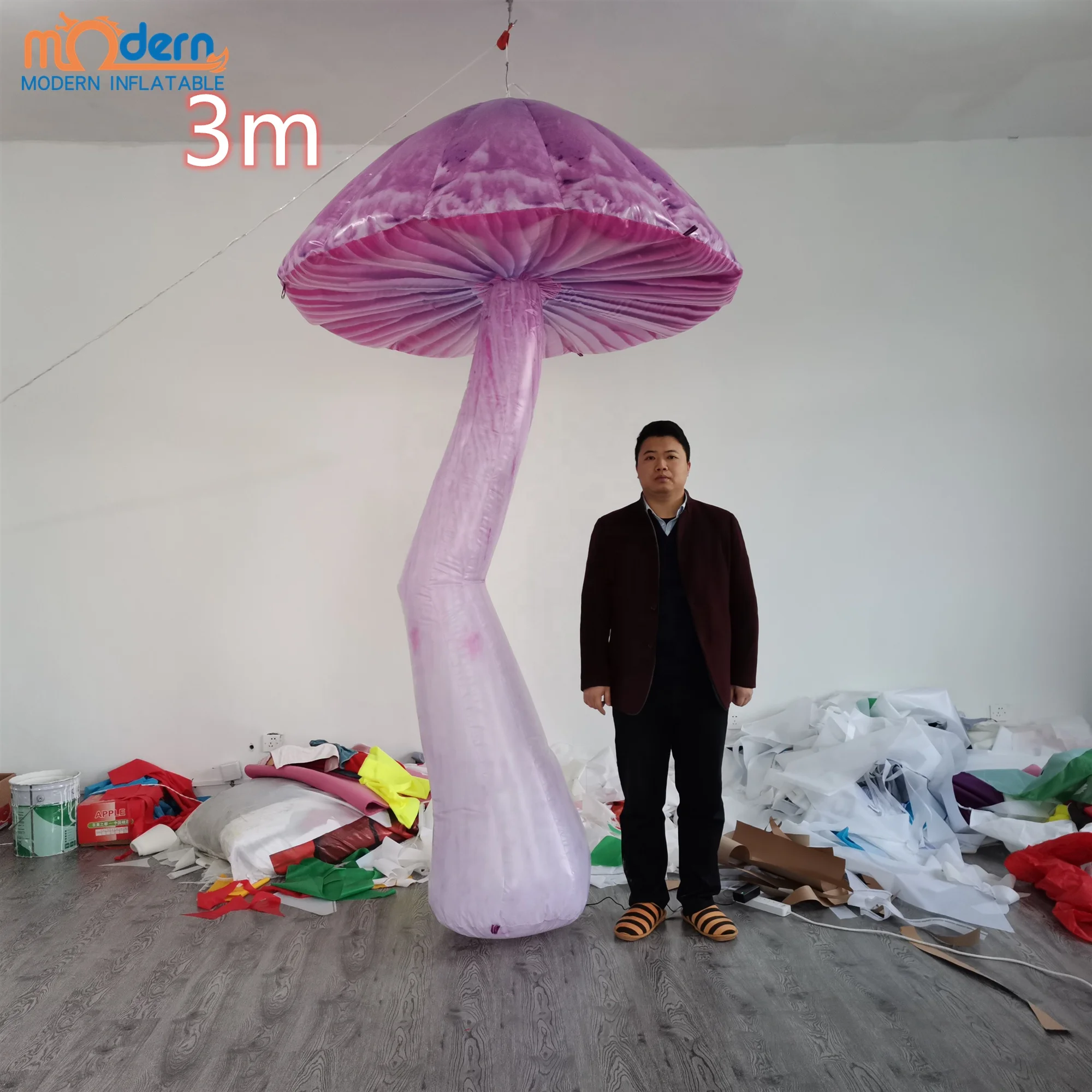 Cheap Price Outdoor Inflatable Mushroom Decoration with LED lighting for Party Event