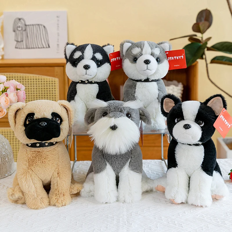 Прямая поставка с фабрики плюшевая Популярная игрушка для животных Shai Pei Schnauzer бульдог собака мягкая милая