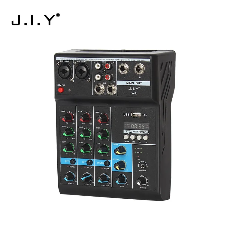 Factory Wholesale Good Price 99 DSP with USB and MP3 Professional Digital 4 Channel Mixer de Audio