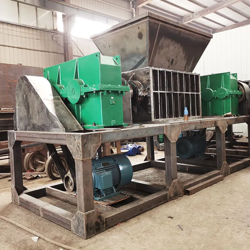 High Efficiency Waste Rubber Tyre Shredder Machine for Tire Recycling Plant