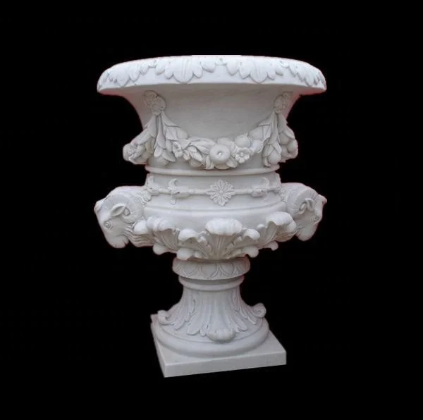 Желтая Мраморная Статуя Обнаженной Женщины Цветочный