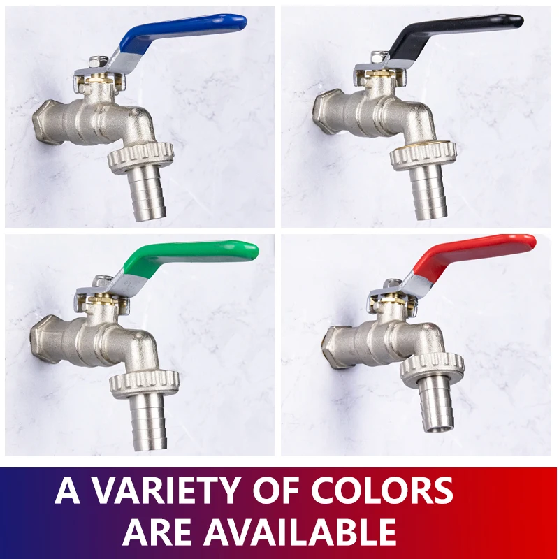 TMOK Color Customized Outdoor Garden Ball Valve Faucet Brass Hose Bib Cock Water Tap