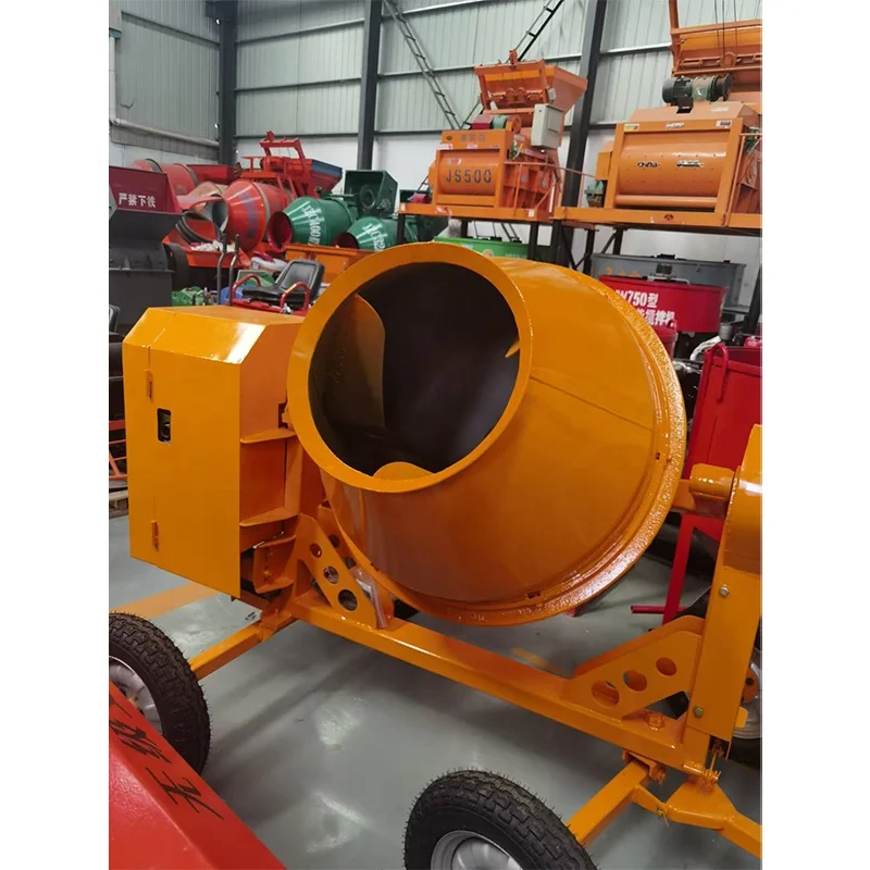 Construction Equipment Small Diesel Engine Cement Machinery Mobile Concrete Mixer 350l Portable Concrete Mixers