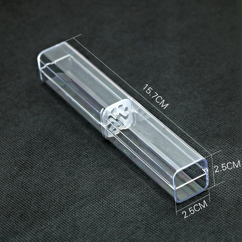 transparent pen case wholesale  Plastic gift of  Square Crystal pencil and cheap Lipstick case shelf Cosmetic pen