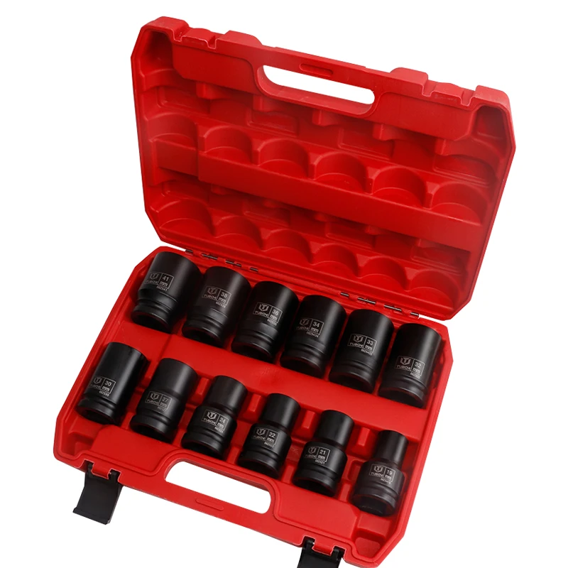 wholesale Heavy Duty 1 Inch Drive Impact Socket Set for Truck Ship DIY Grade with OEM Customization Featuring Hex Square